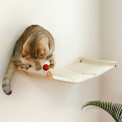 Hamac chat​ blanc chat tabby doree