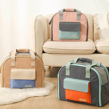 Sac de transport pour chat trois couleurs